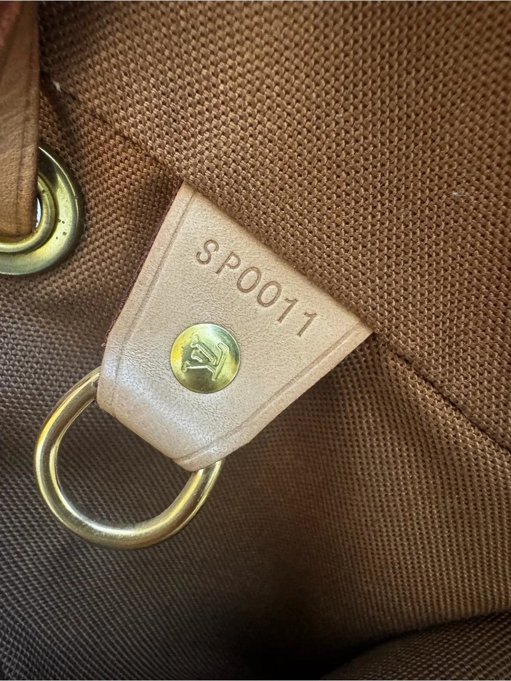 Louis Vuitton Monogram Canvas Backpack in Brown and Tan